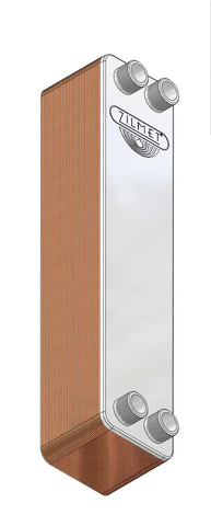 Пластинчастий теплообмінник Zilmet ZB 500 4xØ1
