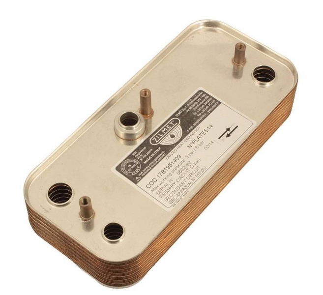 Пластинчатый теплообменник Zilmet ZB 195 (INOX AISI 316L) 14 пластин