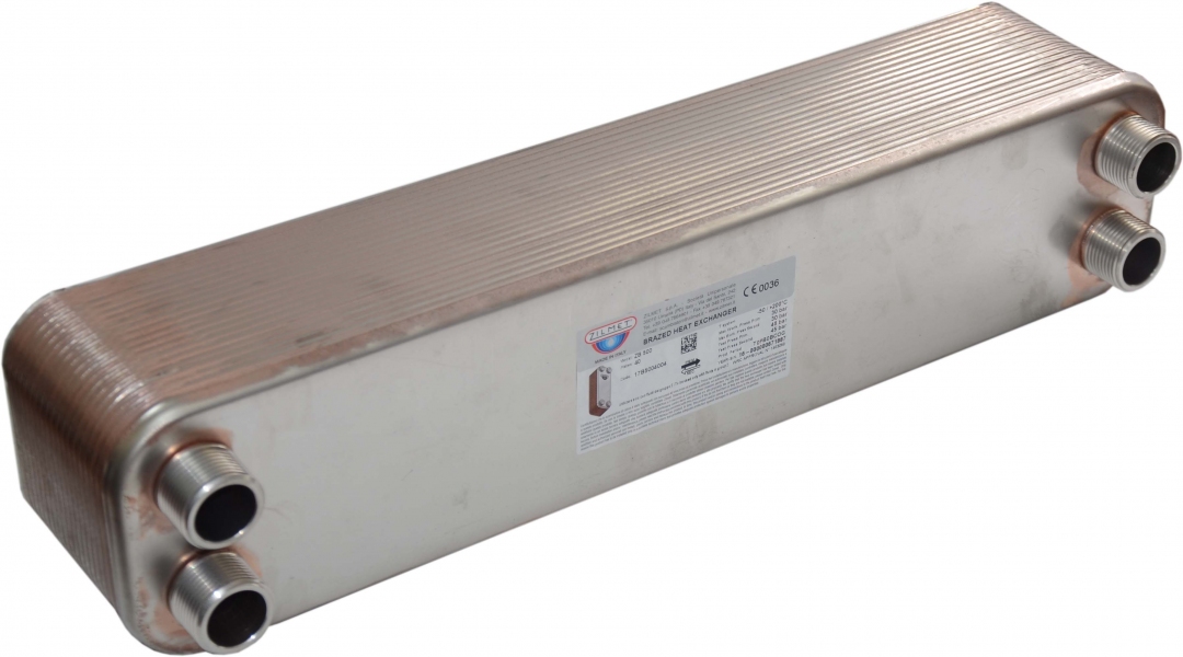 Пластинчастий теплообмінник Zilmet ZB 500 (INOX AISI 316L) 10 пластин